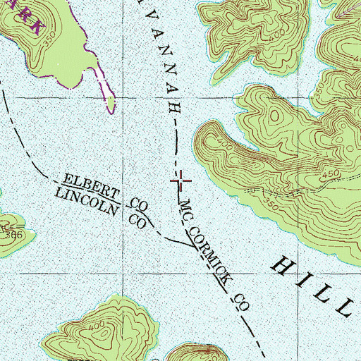 Topographic Map of Cades Ferry (historical), SC