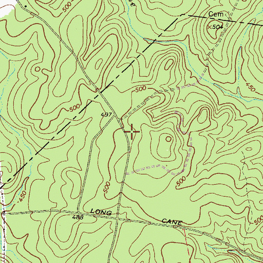 Topographic Map of Hibler School (historical), SC
