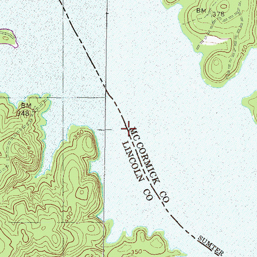 Topographic Map of Leroys Ferry (historical), SC