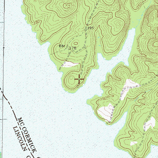 Topographic Map of Leroys Ferry Recreation Area, SC