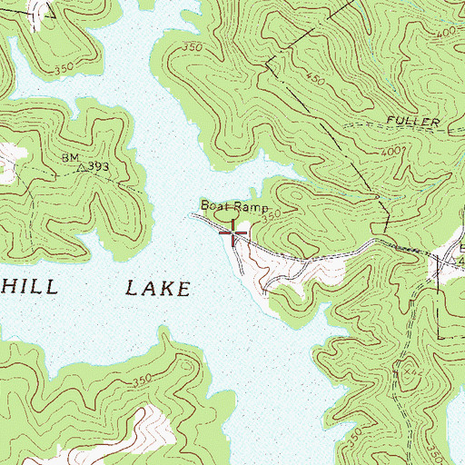 Topographic Map of Long Cane Creek Picnic Area, SC