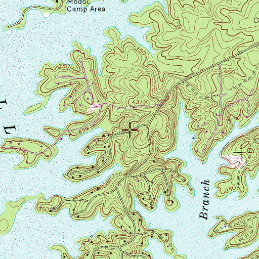 Topographic Map of Modoc Subdivision, SC