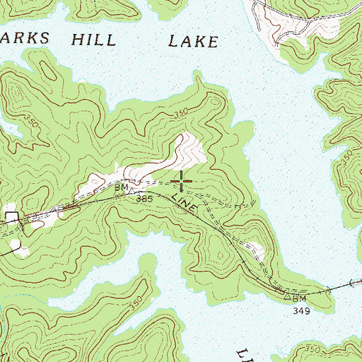 Topographic Map of New Bordeaux Church, SC
