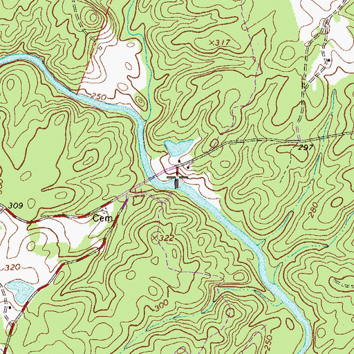 Topographic Map of Prices Mill, SC