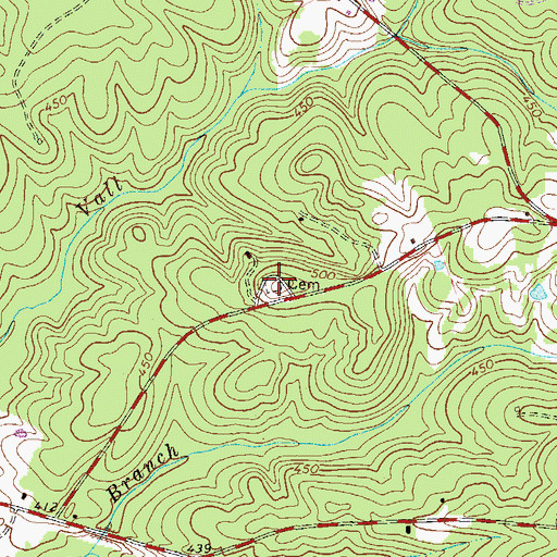 Topographic Map of Wideman Cemetery, SC