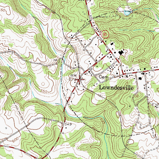 Topographic Map of Hudson Pentecostal Church (historical), SC