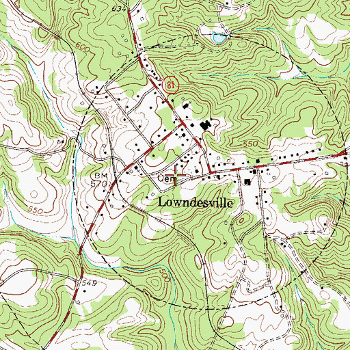 Topographic Map of Hutchinsons Chapel (historical), SC