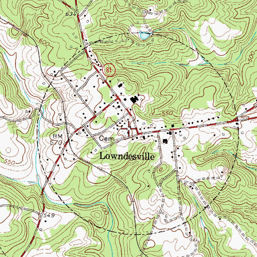 Topographic Map of Providence Presbyterian Church, SC