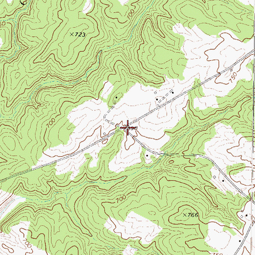 Topographic Map of Boneo, SC