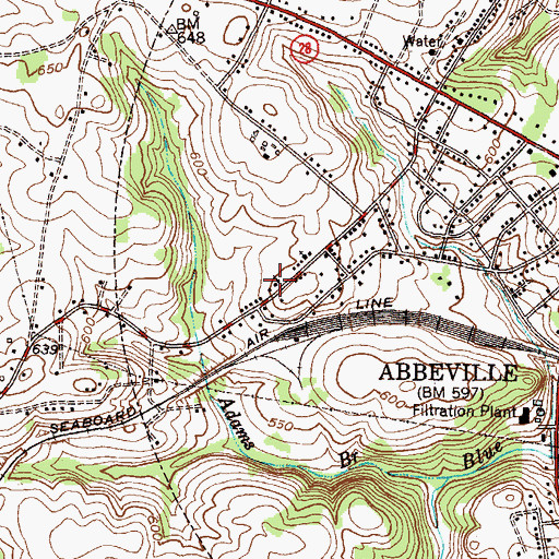 Topographic Map of Grace Chapel African Methodist Episcopal Church, SC