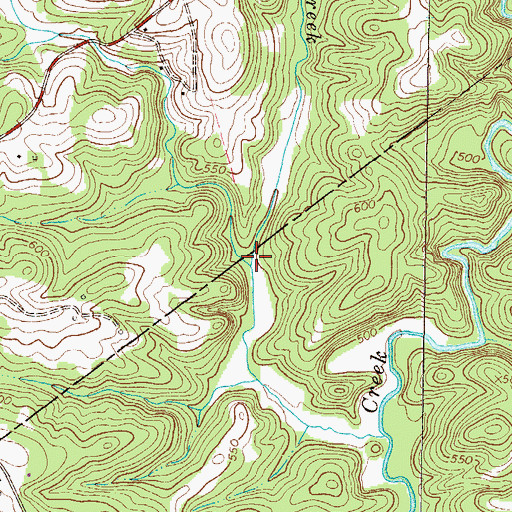 Topographic Map of West Beards Creek, SC