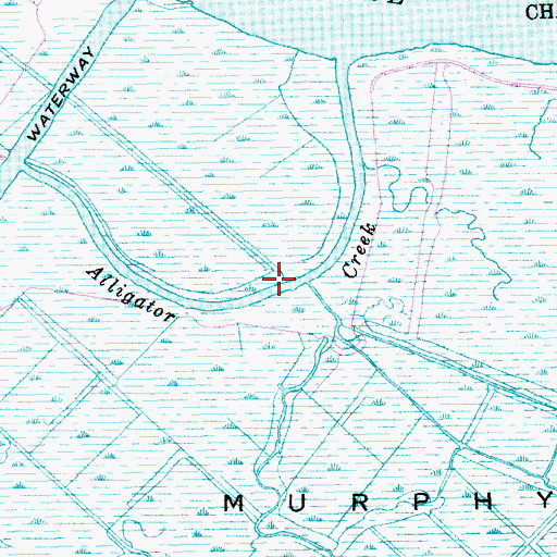 Topographic Map of Alligator Creek, SC