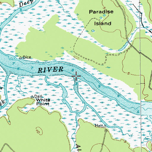 Topographic Map of Alston Creek, SC