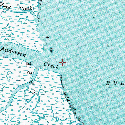 Topographic Map of Anderson Creek, SC