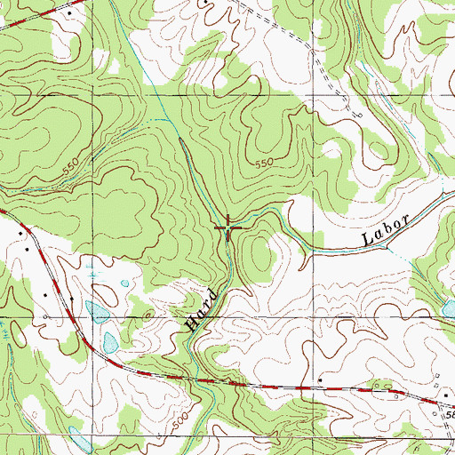 Topographic Map of Armstrong Branch, SC