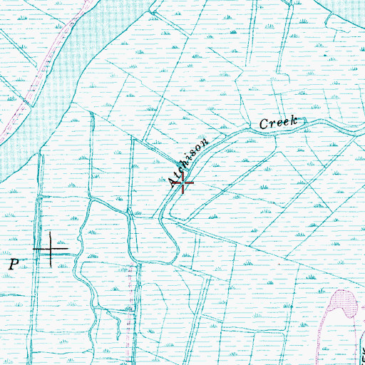 Topographic Map of Atchison Creek, SC