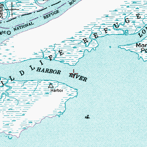 Topographic Map of Awendaw Creek, SC