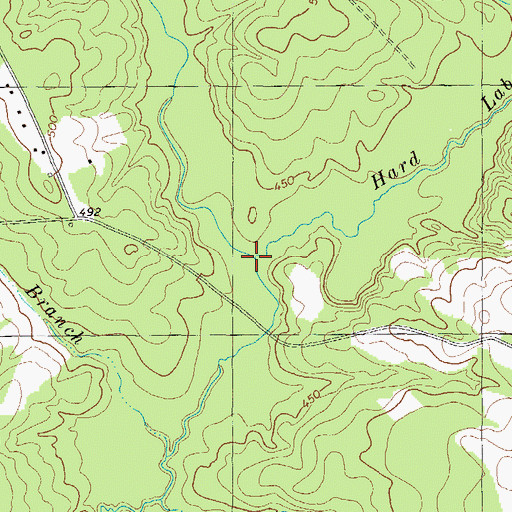 Topographic Map of Beaverdam Branch, SC