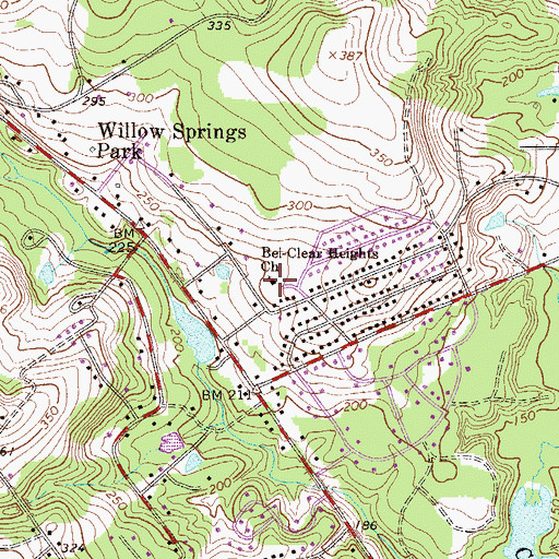 Topographic Map of Bel-Clear Heights Church, SC
