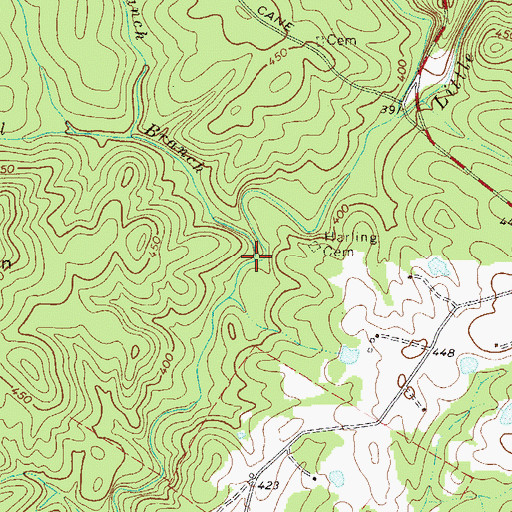 Topographic Map of Bell Branch, SC