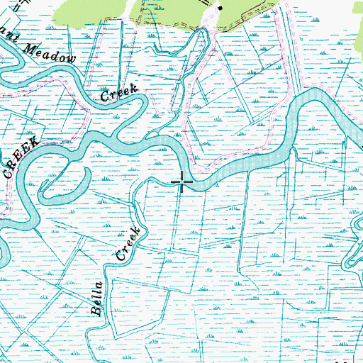 Topographic Map of Cork Creek, SC