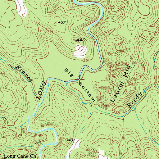 Topographic Map of Big Bottom, SC