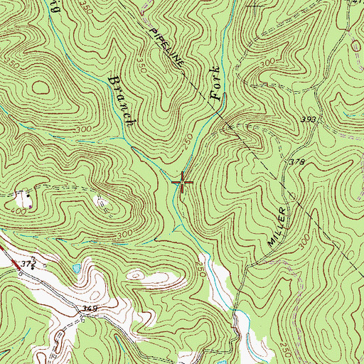 Topographic Map of Big Branch, SC