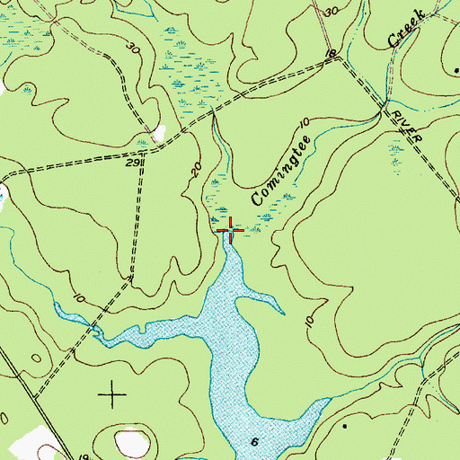 Topographic Map of Big Dam Lead, SC