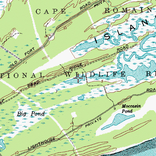 Topographic Map of Big Pond, SC