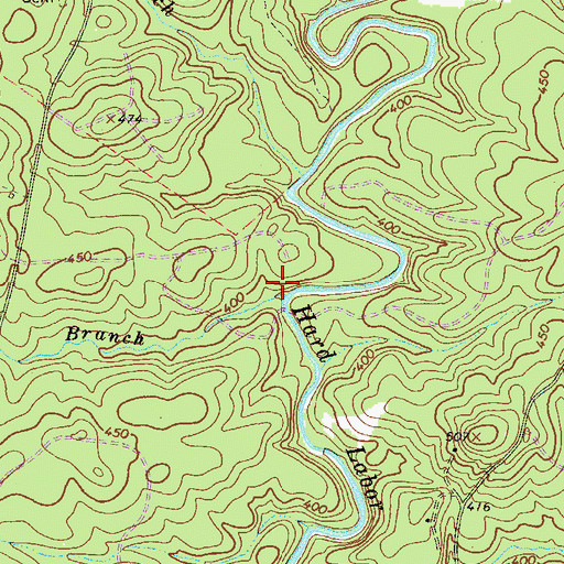 Topographic Map of Blue Branch, SC