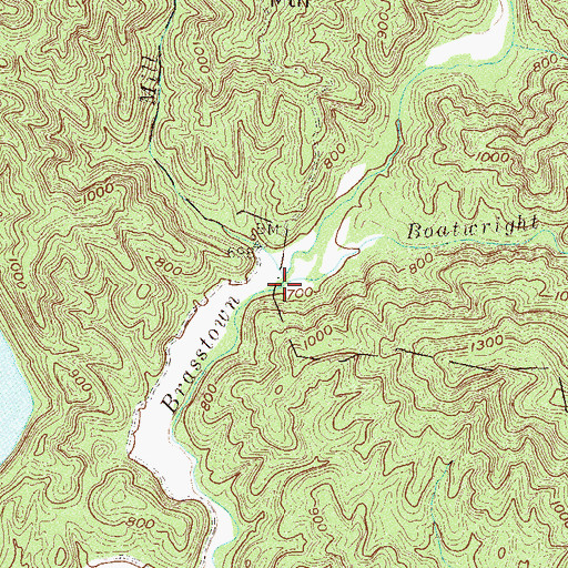 Topographic Map of Boatwright Creek, SC