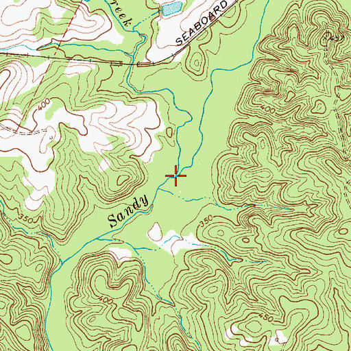 Topographic Map of Brushy Fork Creek, SC