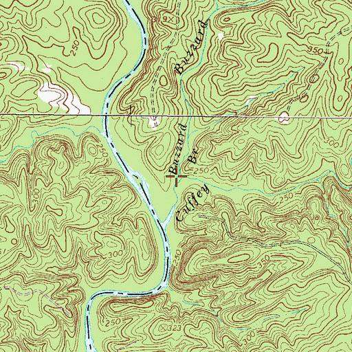 Topographic Map of Buzzard Branch, SC