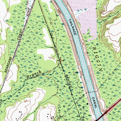 Topographic Map of California Branch, SC