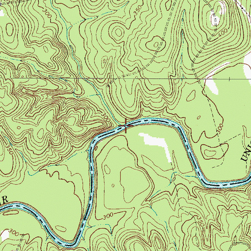Topographic Map of Cane Creek, SC