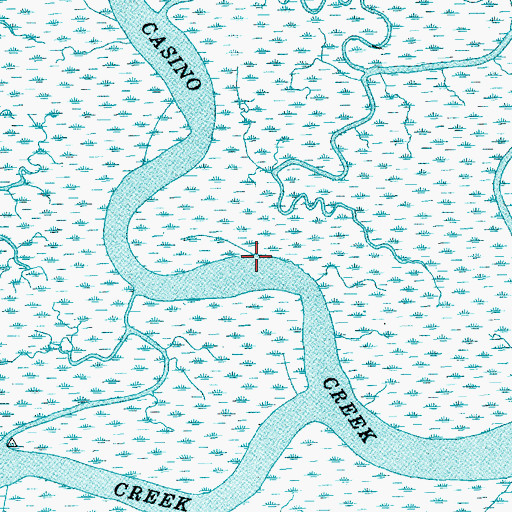 Topographic Map of Casino Creek, SC