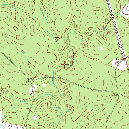Topographic Map of Catholic Branch, SC