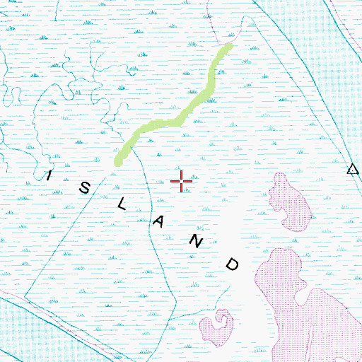 Topographic Map of Cedar Island, SC