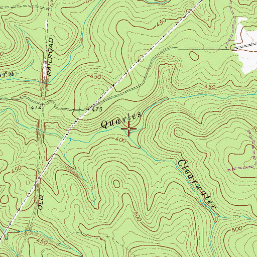 Topographic Map of Clearwater Branch, SC