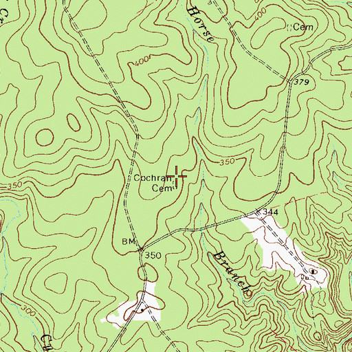Topographic Map of Cochran Cemetery, SC