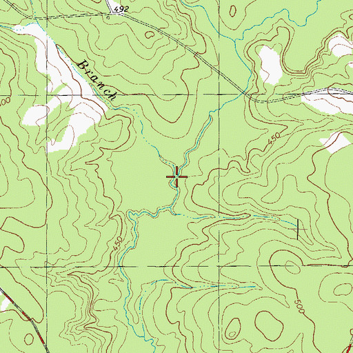 Topographic Map of Coleman Branch, SC