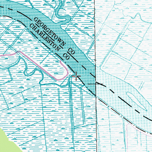 Topographic Map of Collins Creek, SC