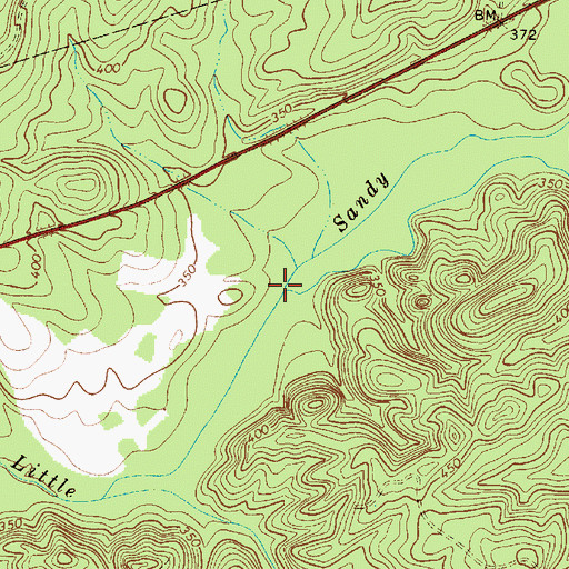 Topographic Map of Coon Creek, SC
