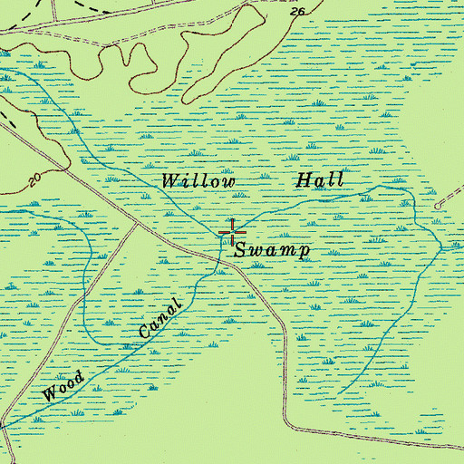 Topographic Map of Cooter Creek, SC