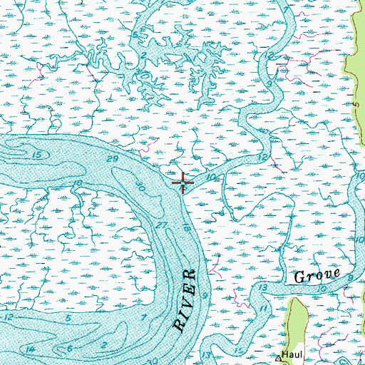Topographic Map of Cowbell Branch, SC
