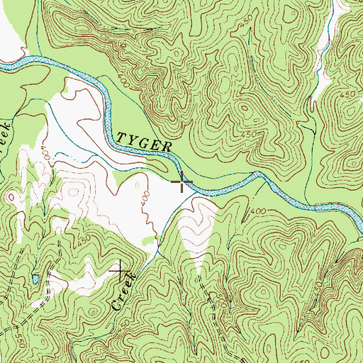 Topographic Map of Cowdens Creek, SC