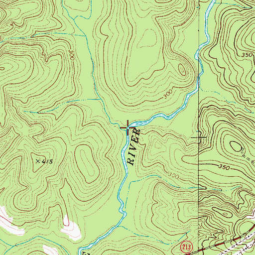 Topographic Map of Crumpton Creek, SC
