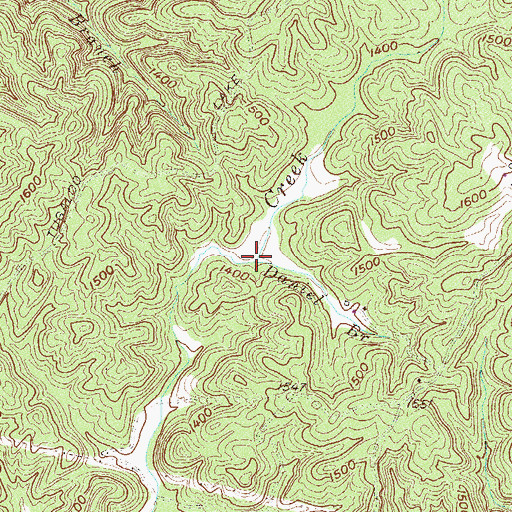 Topographic Map of Daniel Branch, SC