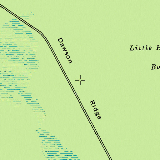 Topographic Map of Dawson Ridge, SC