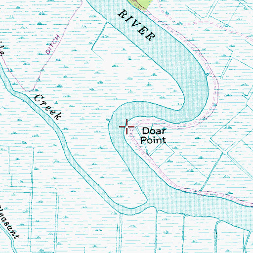 Topographic Map of Doar Point, SC